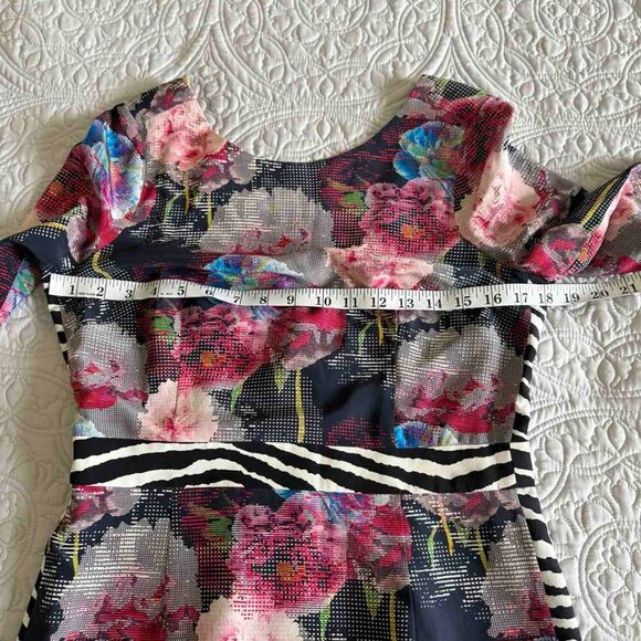 ROBERT GRAHAM Women's OPHELIA Pure Silk Dress Multicolor Floral Print Size M - Picture 9 of 14